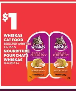 Independent City Market WHISKAS CAT FOOD, 75/100 G offer