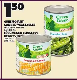 Independent City Market GREEN GIANT CANNED VEGETABLES, 341/398 ML offer