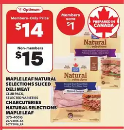 Independent City Market MAPLE LEAF NATURAL SELECTIONS SLICED DELI MEAT offer