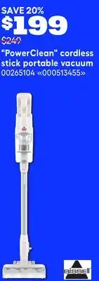 RONA Bissell PowerClean cordless stick portable vacuum offer