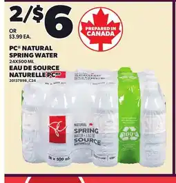 Independent City Market PC NATURAL SPRING WATER offer