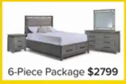 Leon's Chelsea 6-Piece Queen Storage Bed - Grey offer