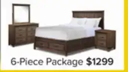 Leon's Rossco 6-Piece Queen Storage Bedroom Package - Rustic Oak offer