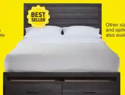 Leon's Miller 3-Piece Queen Storage Bed - Grey offer