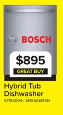 Leon's Bosch Stainless Steel Anti Fingerprint 24 Smart Dishwasher with Home Connect, Third Rack - SHX5AEM5N offer