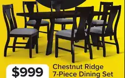 Leon's Chestnut Ridge 7- Piece Dining Set - Dark Brown, Beige offer