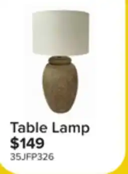 Leon's Fresh Perspective Ceramic Bedroom Table Lamp - Light Brown and White offer