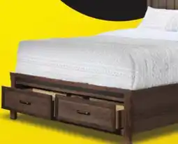 Leon's Rossco 3-Piece Queen Storage Bed - Rustic Oak offer