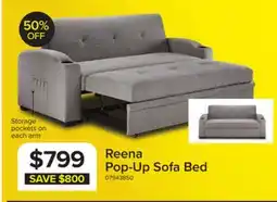 Leon's Reena Pop up Sofa Bed - Grey offer