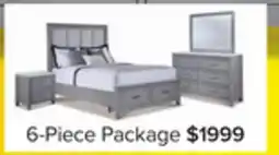 Leon's Silverstone 6 - Piece Queen Storage Bedroom Package - Mist Grey offer