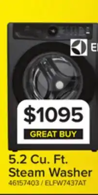 Leon's Electrolux Titanium Front Load Perfect Steam Washer with LuxCare Wash (5.2 Cu.Ft.) - ELFW7437AT offer
