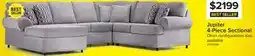 Leon's Jupiter 4-Piece Sectional with Left-Facing Chaise - Ash Grey offer