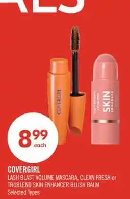 Shoppers Drug Mart COVERGIRL LASH BLAST VOLUME MASCARA, CLEAN FRESH or TRUBLEND SKIN ENHANCER BLUSH BALM offer