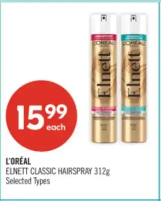 Shoppers Drug Mart L'ORÉAL ELNETT CLASSIC HAIRSPRAY offer