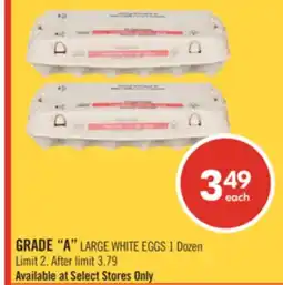 Shoppers Drug Mart GRADE A LARGE WHITE EGGS offer