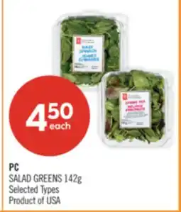 Shoppers Drug Mart PC SALAD GREENS offer