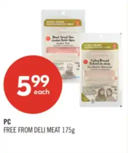 Shoppers Drug Mart PC FREE FROM DELI MEAT offer