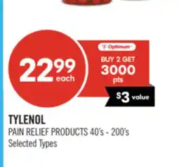 Shoppers Drug Mart TYLENOL PAIN RELIEF PRODUCTS offer