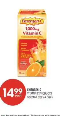 Shoppers Drug Mart EMERGEN-C VITAMIN C PRODUCTS offer