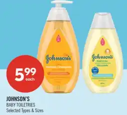 Shoppers Drug Mart JOHNSON'S BABY TOILETRIES offer