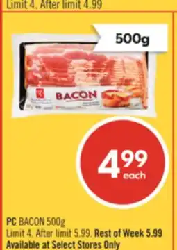 Shoppers Drug Mart PC BACON offer