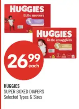 Shoppers Drug Mart HUGGIES SUPER BOXED DIAPERS offer
