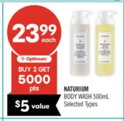 Shoppers Drug Mart NATURIUM BODY WASH offer