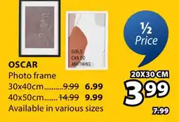JYSK Oscar Photo frame offer