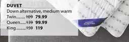 JYSK DUVET Down alternative, medium warm offer