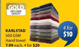 JYSK Karlstad 500 GSM Hand towel offer