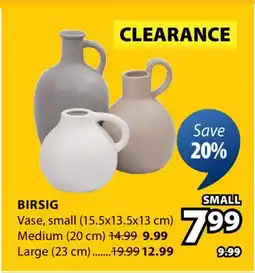 JYSK Birsig Vase offer