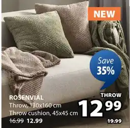 JYSK Rosenvial Throw offer