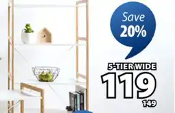 JYSK Fyn 5-tier wide Shelf offer