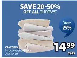 JYSK Krattifiol Throw offer