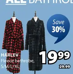 JYSK Harlev Fleece bathrobe offer