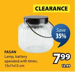 JYSK FASAN Lamp offer