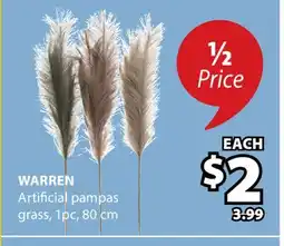 JYSK Warren Artificial pampas offer