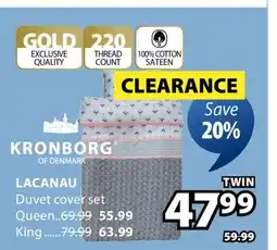 JYSK Lacanau Duvet cover set offer