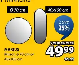 JYSK Marius Mirror offer