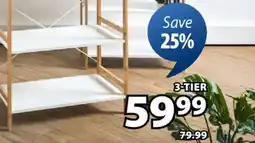 JYSK FYN 3-tier shelf, bamboo offer