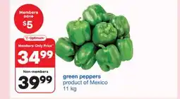 Wholesale Club Green Peppers offer