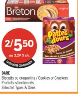 Pharmaprix DARE Cookies or Crackers offer