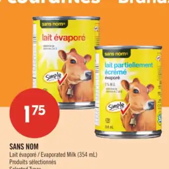 Pharmaprix NO NAME Evaporated Milk (354 mL) offer