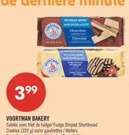 Pharmaprix VOORTMAN BAKERY Fudge Striped Shortbread Cookies (320g) or Wafers offer