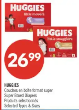Pharmaprix HUGGIES Super Boxed Diapers offer