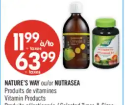 Pharmaprix NATURE'S WAY or NUTRASEA offer