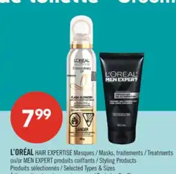 Pharmaprix L'ORÉAL EXPERTISE Mask, Treatments or MEN EXPERT Styling Products offer