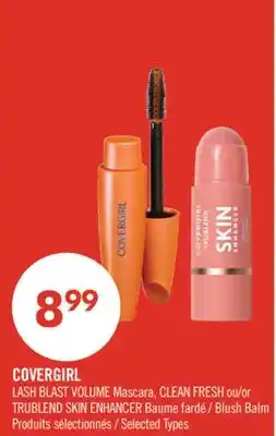 Pharmaprix COVERGIRL LASH BLAST VOLUME Mascara, CLEAN FRESH or/or TRUBLEND SKIN ENHANCER Blush Balm offer