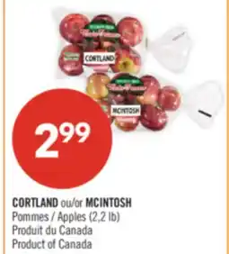 Pharmaprix CORTLAND or MCINTOSH Apples offer