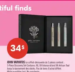 Pharmaprix JOHN VARVATOS 3-Piece Discovery Set offer